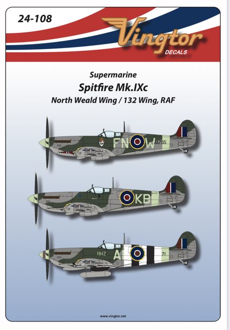 Hovedbilde 1/24 Skala Spitfire Mk.IXc - North Weald Wing, ...