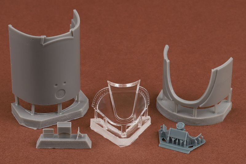 1/24 Scale Spitfire Mk l thru V forward fuselage and windscreen upgrade