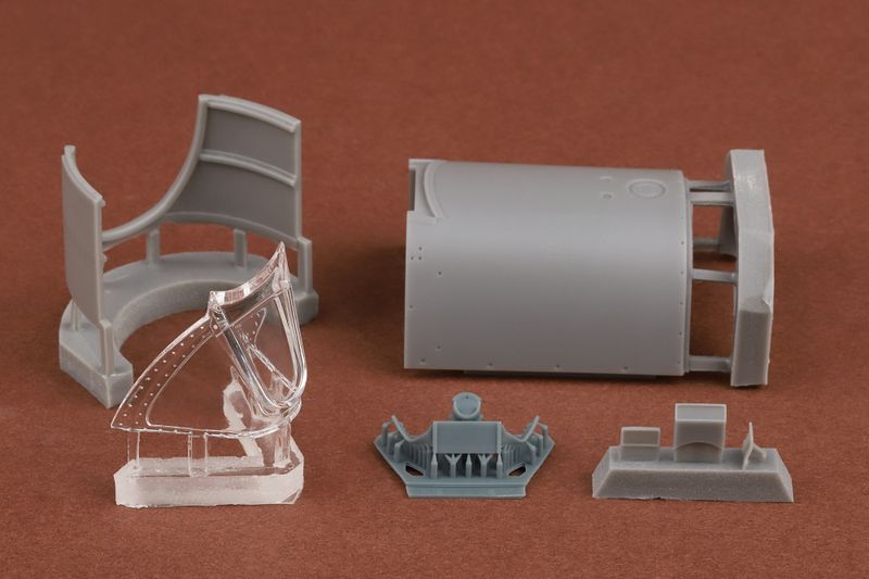 1/24 Scale Spitfire Mk l thru V forward fuselage and windscreen upgrade