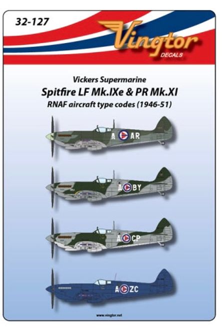 Hovedbilde 1/32 Skala Spitfire LF Mk.IXe & PR Mk.XI - RNAF ...