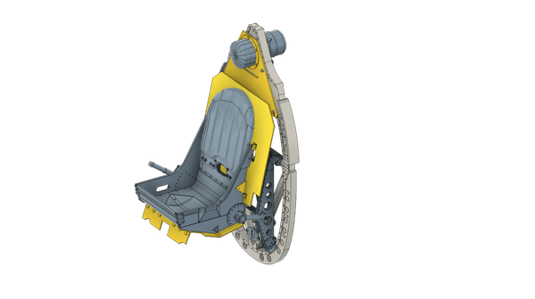 1/24 Scale Spitfire Pilot Seat with frame 11